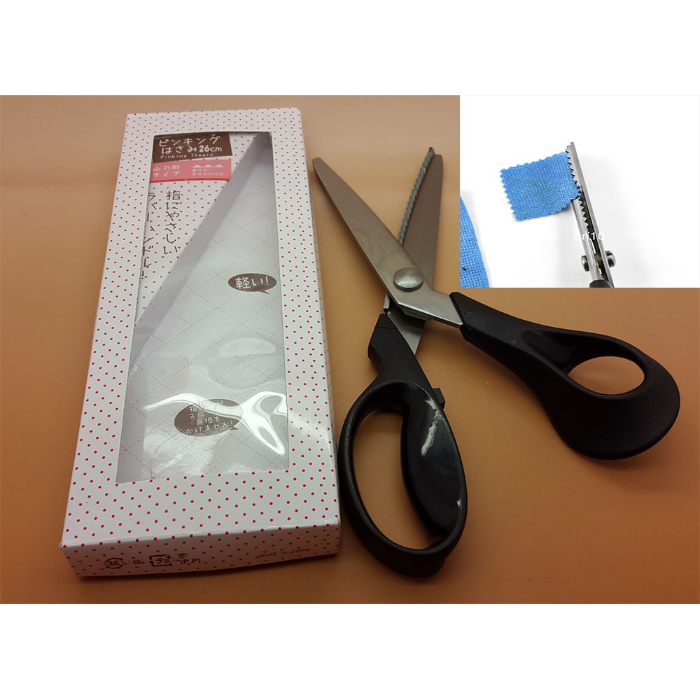 

Termurah Gunting Kain Zig zag Gerigi Bergerigi 26cm kualitas super tajam