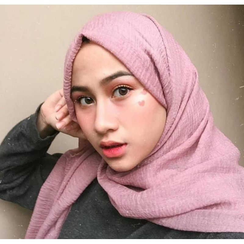 Pashmina Crinkle Shawl Premium / Pashmina Kusut Premium Termurah / Jilbab Pashmina Termurah / Jilbab