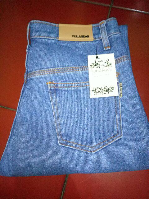 HOPYLOVY - Celana Wanita Plain Boyfriend Jeans  Shopee 