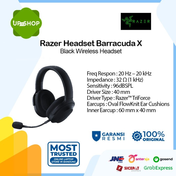 Razer Headset Wireless Barracuda X - Black