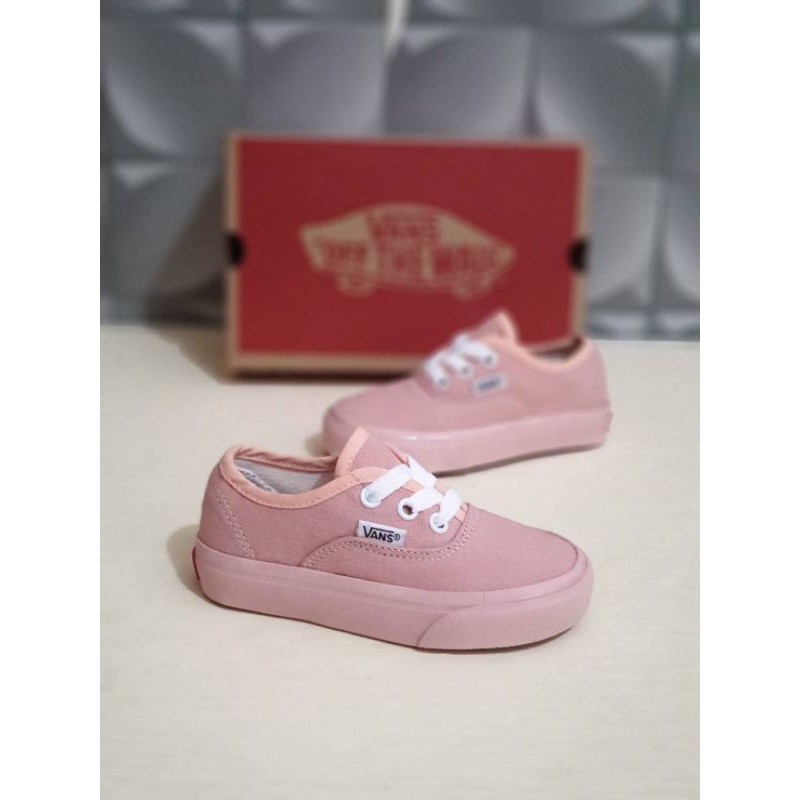 SEPATU ANAK PEREMPUAN VANS AUTHENTIC ANAK PEACH PREMIUM HIGH QUALITY KADO KIDS