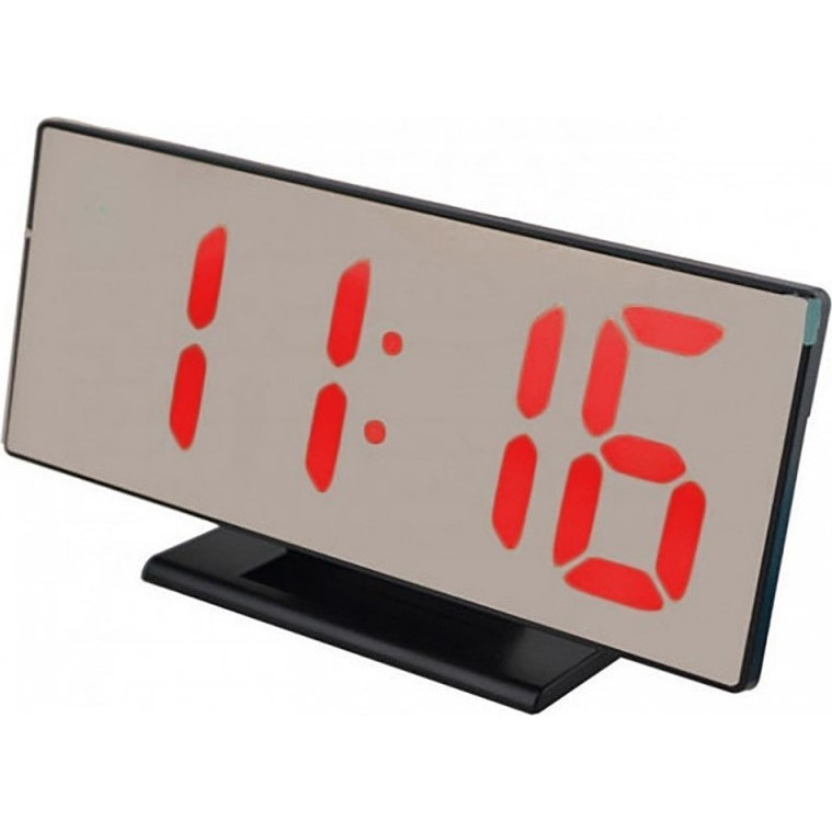 Sonifer Jam Meja Digital Mini Led Weker Alarm Clock Mirror DS-3618L RED