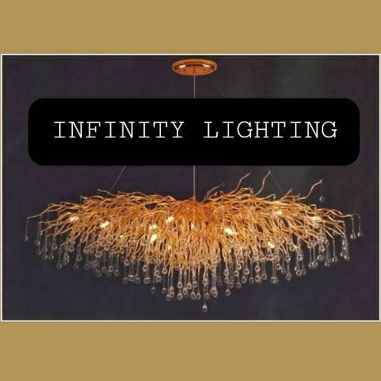 LAMPU GANTUNG AKAR RANTING BULAT DIAMETER 80CM