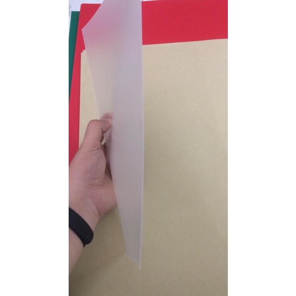 

Segera Dapatkan Termurah!!! Cover mika jilid Doff atau Emboss 0.30 A4 isi 100 lembar Langsung Order