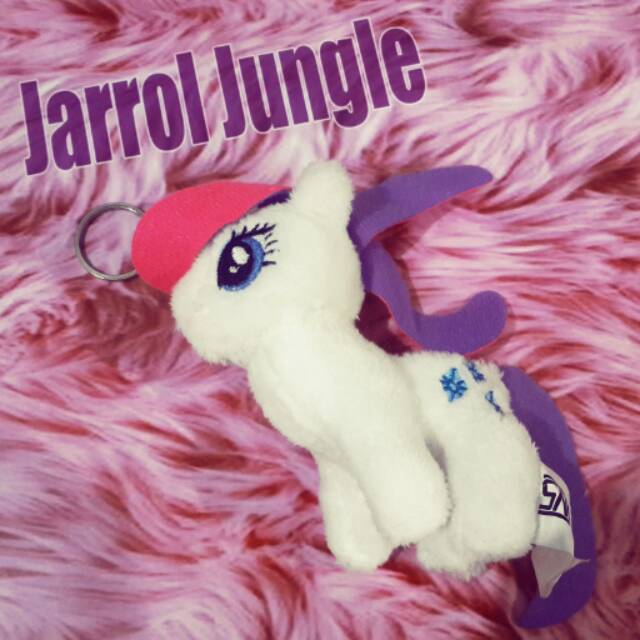 Gantungan Kunci Boneka Kuda Poni Putih