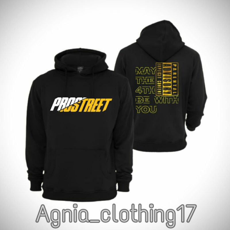 Hoodie pria PROSTREET gambar aesthetic keren