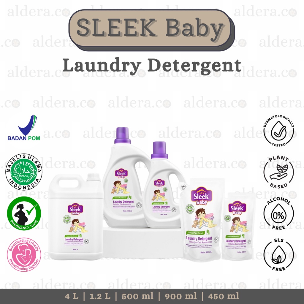 SLEEK Baby Laundry Detergent — Sleek Detergent Bayi , Sleek Sabun Cuci Pakaian Bayi , Sleek Baby Lau