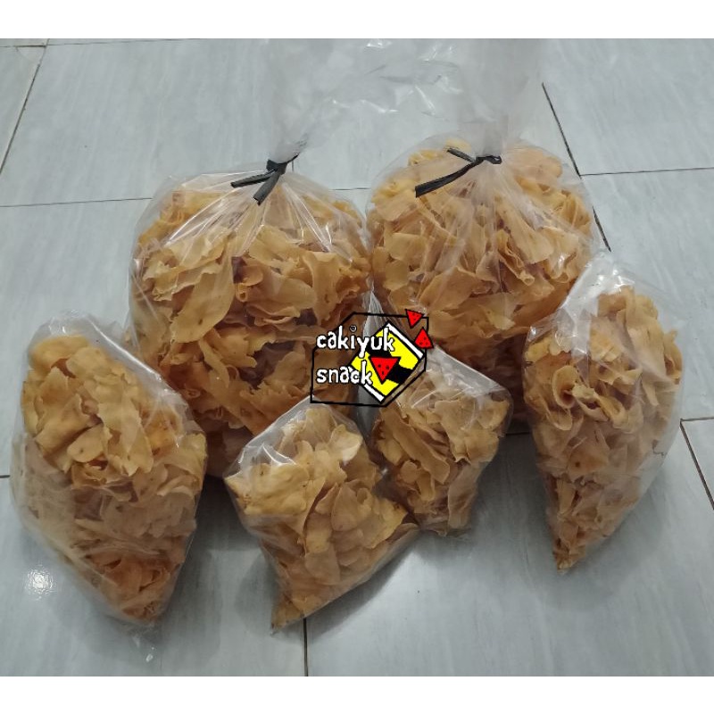 

Keripik Atos Atos + Bubblewrap / Keripik Bawang / Cemilan Unik 1 kg
