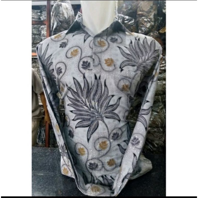 kmeja batik pria lengan panjang