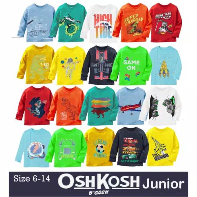 Oskosh b'gosh junior lengan panjang satuan/ecer