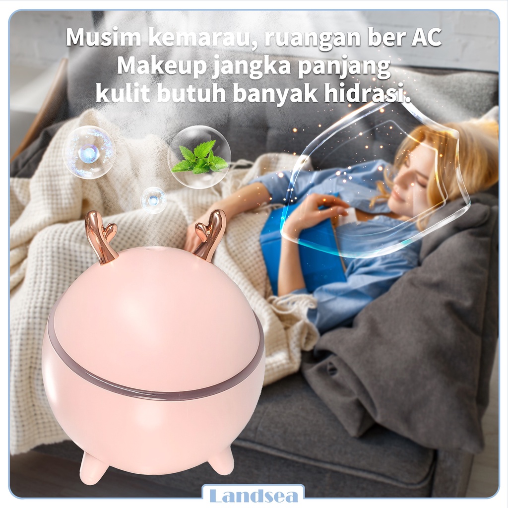 Landsea  Humidifier Air 300ml Diffuser Aroma - Pelembab Udara - Terapkan ke Essential oil-1