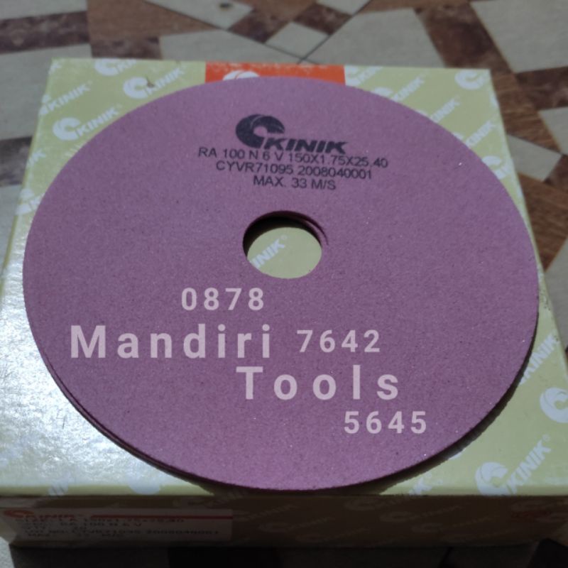 Mandiri/Batu Gerinda Kinik 1A 150 x 1.75 x 25.40 RA 100 N6V Pink