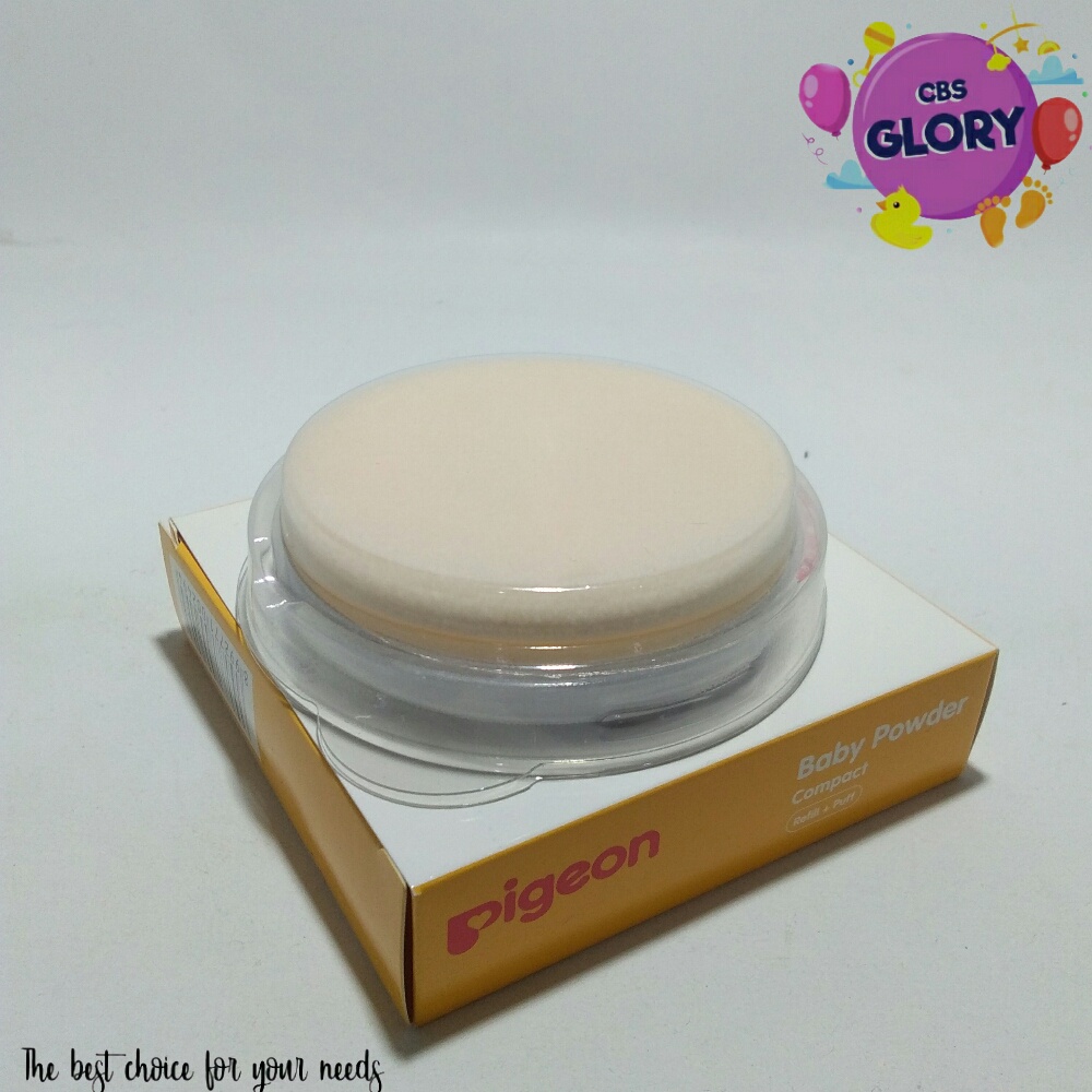 Pigeon Bedak Padat Bayi 45g Compact dan Refill Free Puff/Bedak Padat Bayi