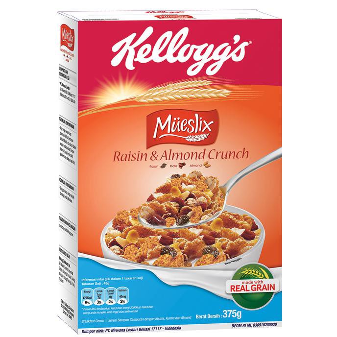 

Diskon Gila!! Mueslix Raisin & Almond 375g Free Coco Loops 170g(As2p-63033466303506)
