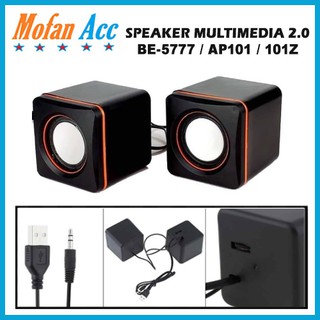 Speaker Salon Multimedia Model 101Z For Komputer Laptop Notebook Pc Hp Mini Aktif Kabel USB Stereo