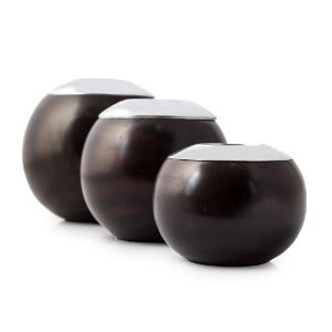 Satonda   tempat lilin aromaterapi kayu bulat hiasan meja unik dekor dekorasi interior cafe kafe ru