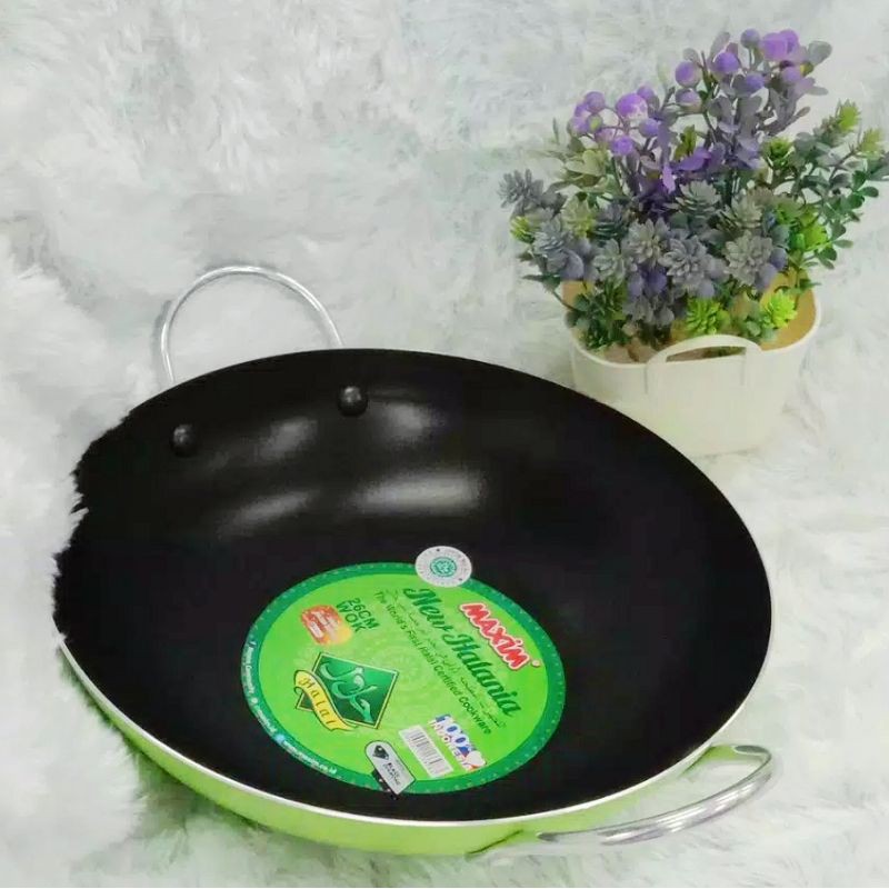 WAJAN TEFLON  MAXIM HALLANIA 26 PLUS TUTUP KACA TERMURAH