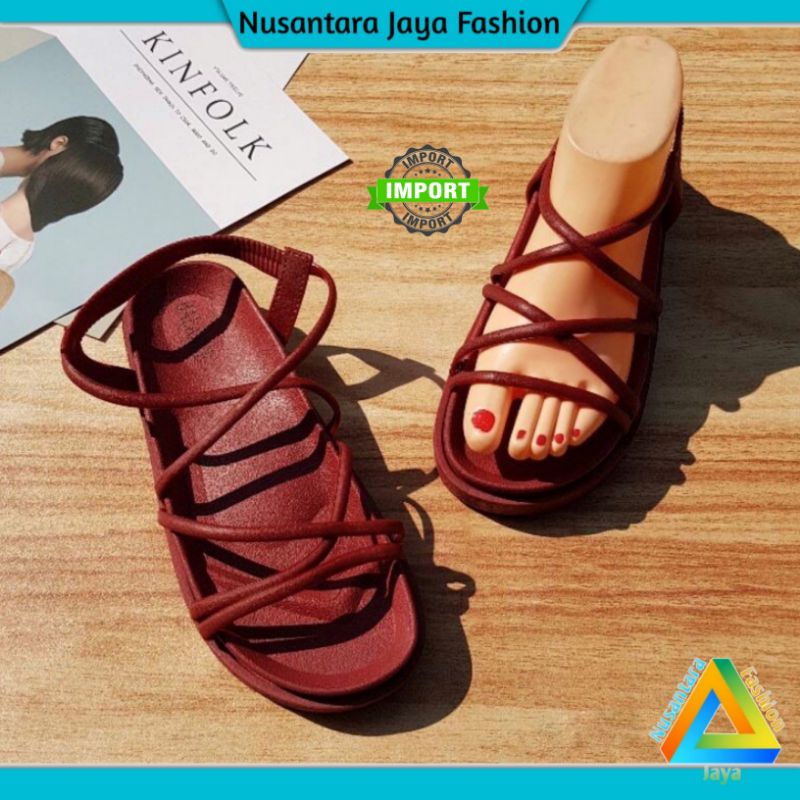 TERLARIS Sandal Gladiator Wanita - Sendal Gunung Kekinian - Sandal Balance 1990 1991