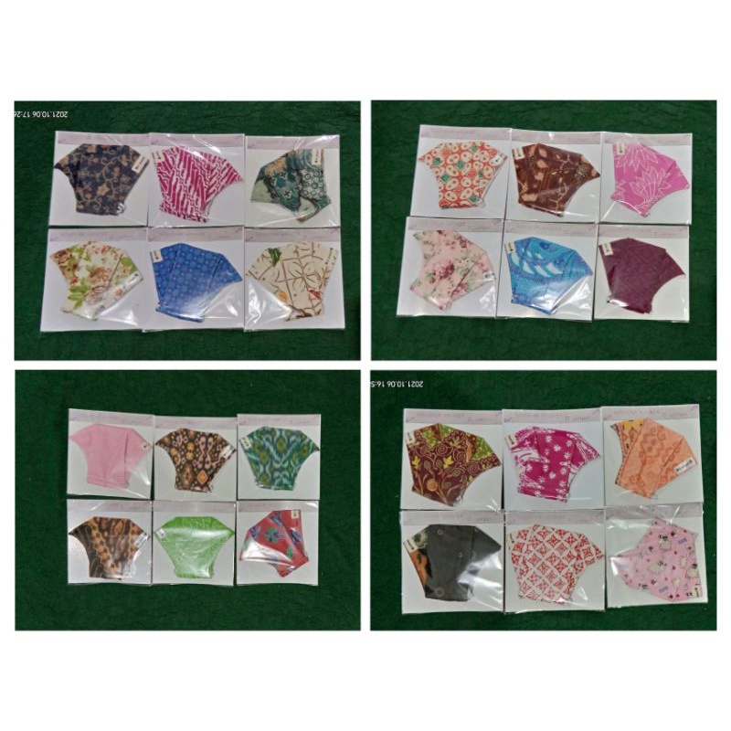 masker teropong/masker kain/masker corong/masker batik/souvenir masker