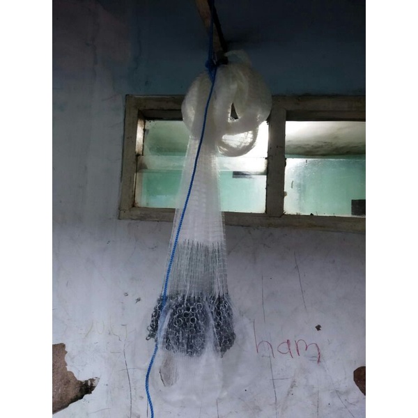 Jala lempar jala ikan dan udang jaring ikan model lempar 3,5 meter