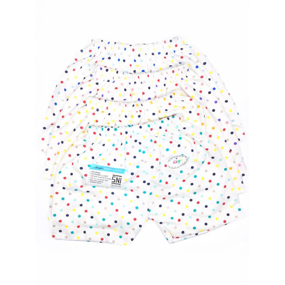 Miyo Celana Bayi Pendek Polkadot S,M,L - 4 Pcs