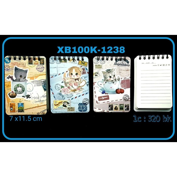 

Memo notes tegak vintage cat bucks XB100K-1238