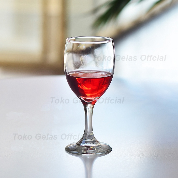 Jual Gelas Wine 180 Ml Gelas Kaki Gelas Kaca Gelas Red Wine Gelas Resto Gelas Cafe 4446