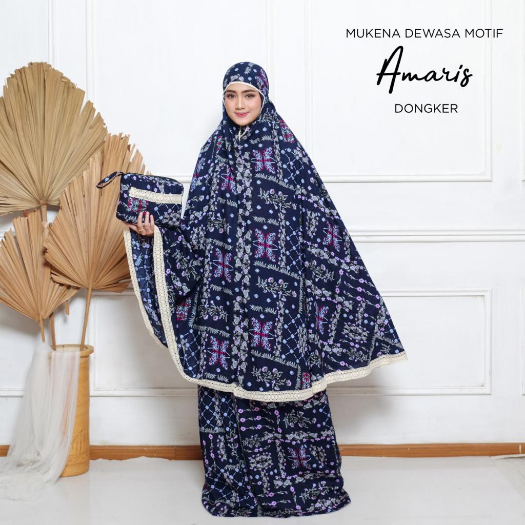 PUSAT MUKENA TASIK - MUKENA DEWASA MOTIF RAYON AMARIS