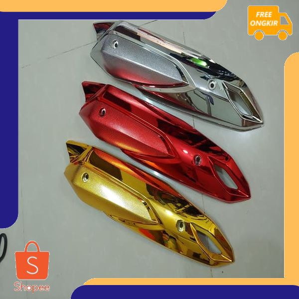 Cover Tutup Knalpot Lexi 125 Variasi Chrome