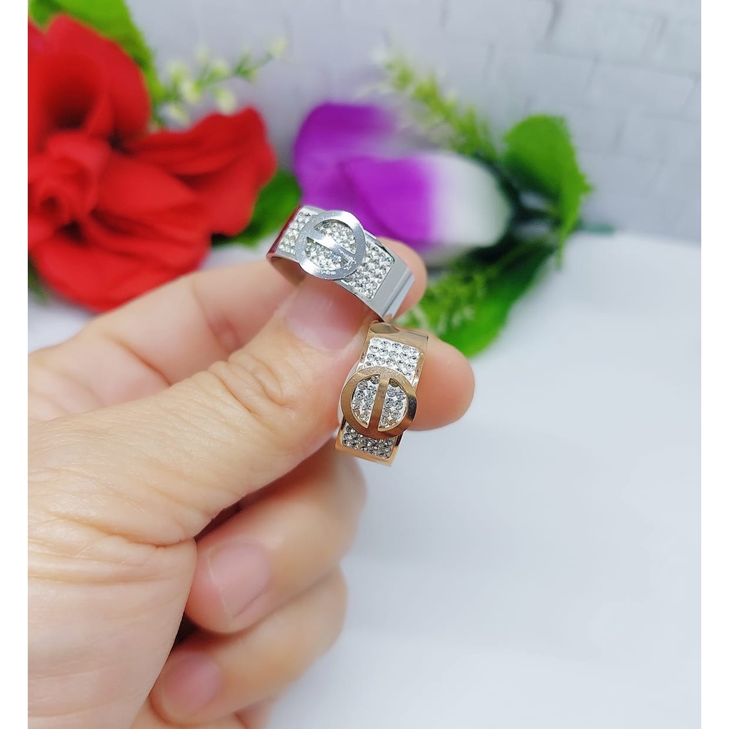 Cincin Titanium Permata 022-024 Terbaru