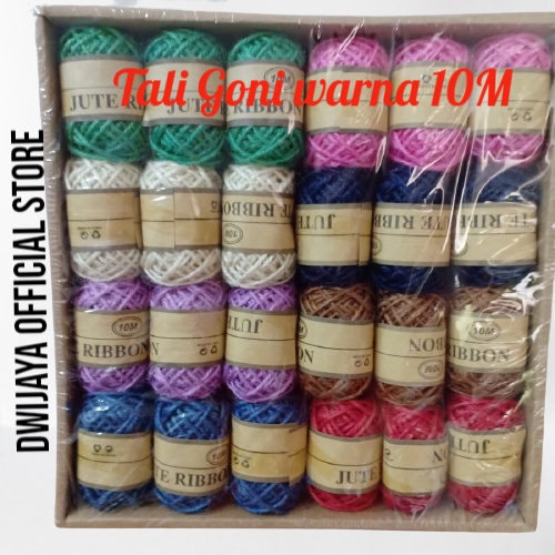 

Tali goni warna / tali rami / tali jerami /Hemp rope isi 10m