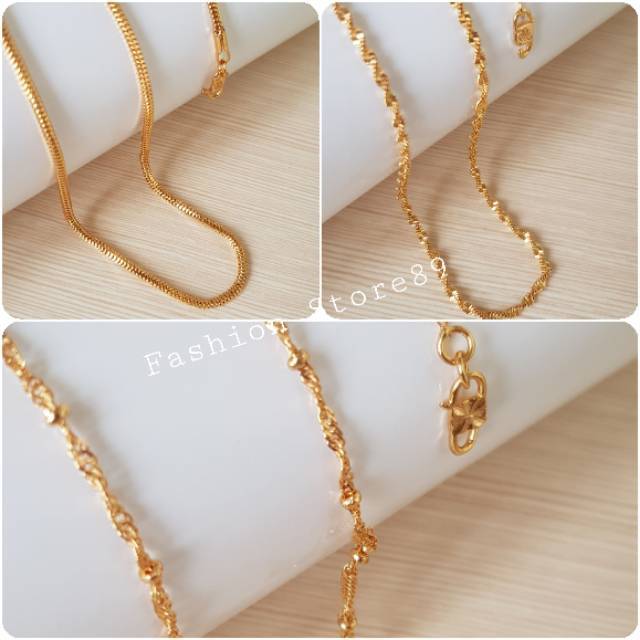 Kalung Xuping import / kalung fashion import lapis emas 18k xuping yaxiya