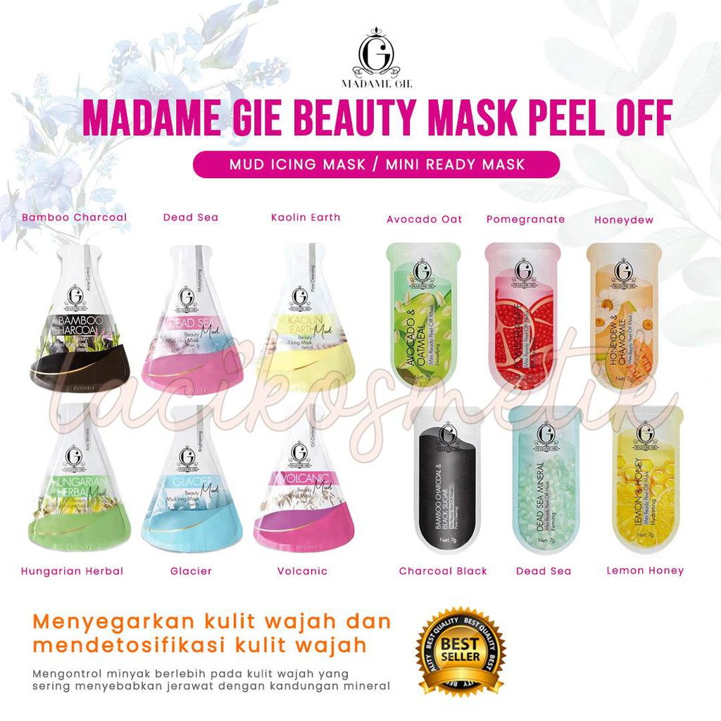 ✨LACIKOSME✨ MADAME GIE BEAUTY MUD ICING | MINI READY MASK PEEL OF