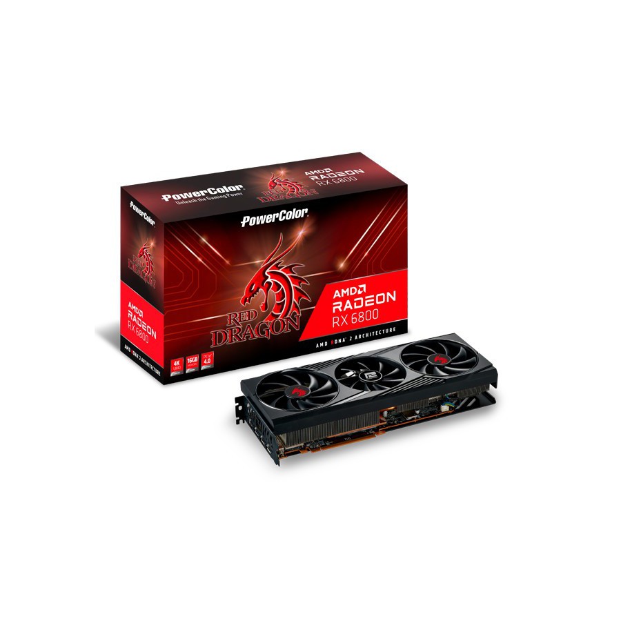 Vga PowerColor RX 6800 Red Dragon 16GB - Radeon RX 6800 16GB - Power Color Radeon RX6800 16G