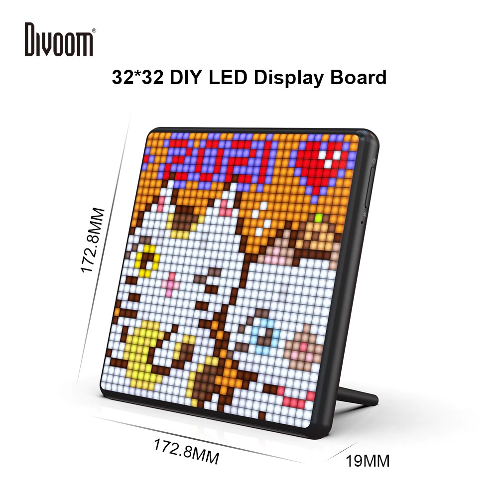 DIVOOM PIXOO MAX - DIY Pixel Art Photo Frame LED Display App Control