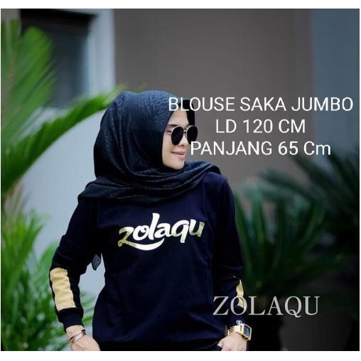 BISA COD✔️ BLOUSE ZOLAQU SAKA / BOHLAM / SAKA ZLQ / LINANDA / TERSEDIA 3 UKURAN L-XL-XXL