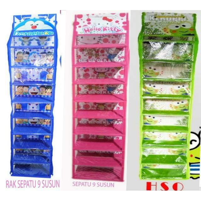 Hanging Shoes Organizer hso rak  sepatu  gantung karakter  9 