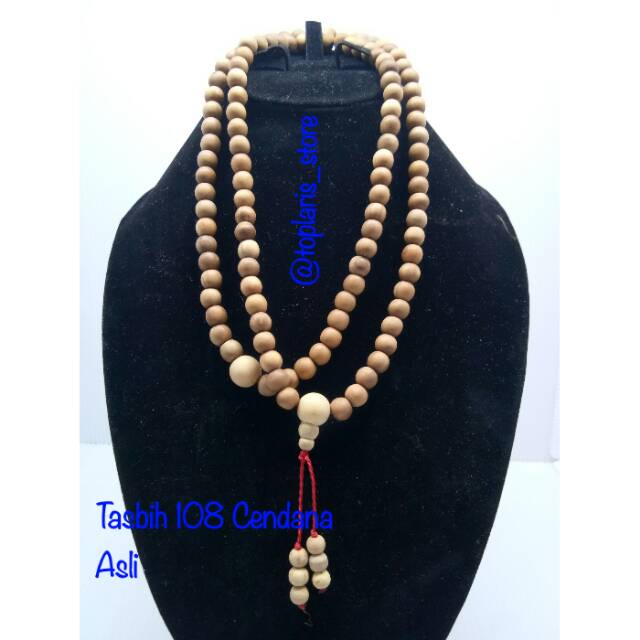 Tasbih Kayu Cendana Asli Wangi 108 Butir