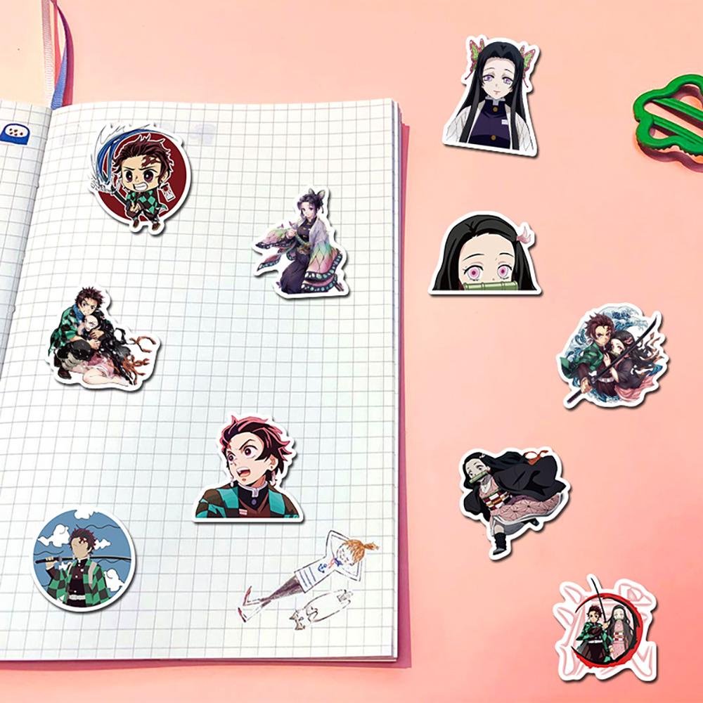 Lanfy DIY Dekorasi Stiker Multi Use Aesthetic Perlindungan Matahari No Repeat Anime Jepang Decals