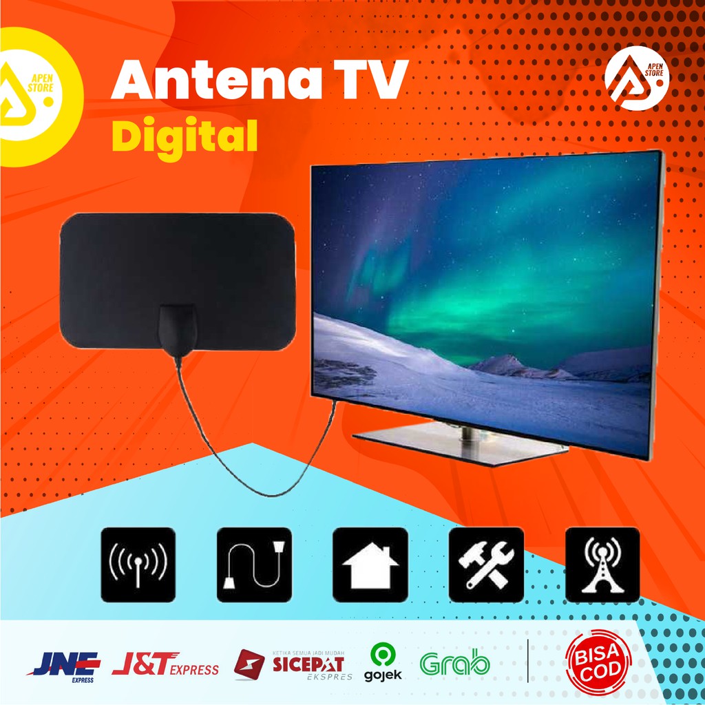Antena TV Digital Merk Taffware Original || Barang Unik Murah Lucu Import Serba Serbi - TFL-D139