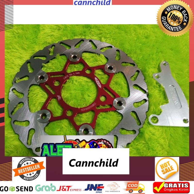 Disk PSM merah flonting disk 220 plus breket honda [Termurah Produk Original]