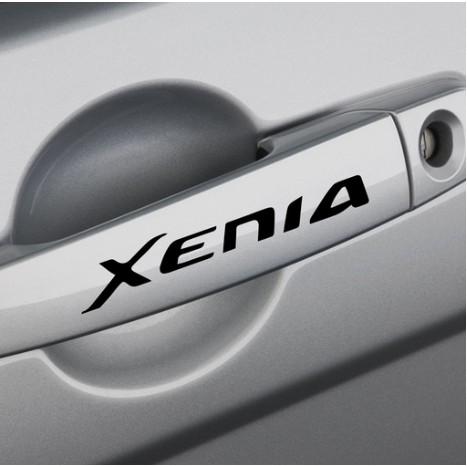 Stiker Handle Pintu Mobil Logo tulisan Daihatsu Xenia Car Cutting Sticker isi 4pcs