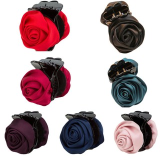 Jepit Rambut Model Bunga Mawar Bahan Sifon untuk Wanita Jepit Rambut Model Bunga Mawar Bahan Sifon untuk Wanita