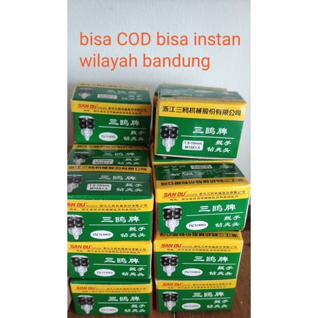 kepala bor M10x1.5 untuk gerinda tangan