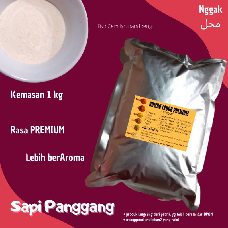 BUMBU TABUR PREMIUM RASA SAPI PANGGANG KEMASAN 1 KG