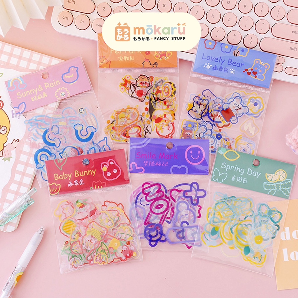 

Lovely Flake Sticker Set / Stiker Flake Lucu Cute Langsung Tempel Unik Murah Berkualitas