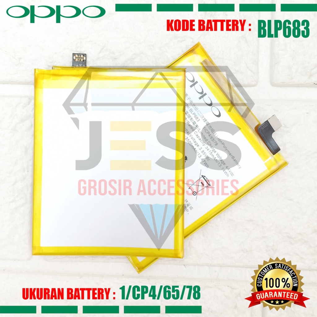 Baterai Battery Original OPPO / REALME BLP683 BLP-683 For Type Hp F9 - F9 Pro - CPH1823 &amp; Realme U1 - RMX1831 &amp; Realme 2 Pro - RMX1801