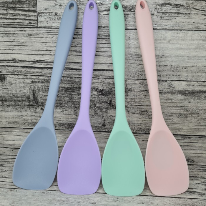 Purple silicone kitchen utensil spatula - lilac / centong sodet tongs / set kitchen tongs centong sodet ungu lilac