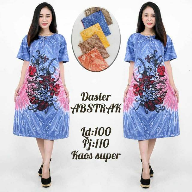 Daster Kaos Abstrak lukis Hand made