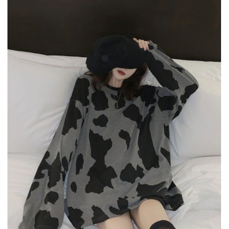 Kaos Lengan Panjang Oversized Korean Style